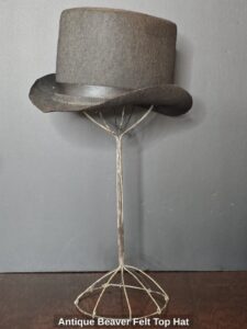 Antique-Beaver-Felt-Top-Hat