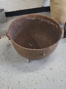 Antique-Cast-Iron-Cauldron-Pot-with-Legs