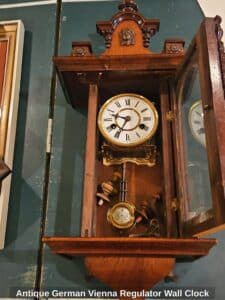Antique-German-Vienna-Regulator-Wall-Clock-second-image