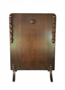 Antique-Oak-Fire-Screen-with-Turned-Spindles