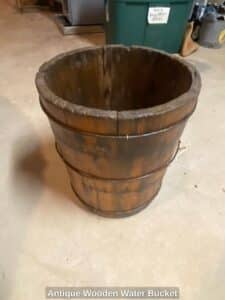 Antique-Wooden-Water-Bucket