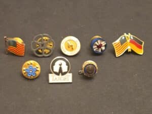 Assorted-Enamel-Pins-Collection-Military-Patriotic-Corporate-Decorative