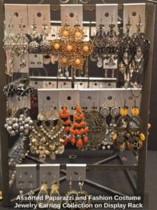 Assorted-Paparazzi-and-Fashion-Costume-Jewelry-Earring-Collection-on-Display-Rack