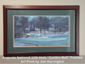 Augusta-National-th-Hole-Golden-Bell-Framed-Art-Print-by-Jim-Harrington