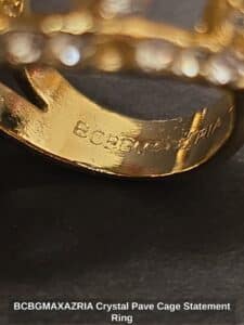 BCBGMAXAZRIA-Crystal-Pave-Cage-Statement-Ring-third-image