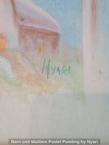 Barn-and-Mailbox-Pastel-Painting-by-Nyari-second-image