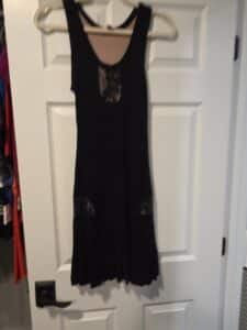 Betsey-Johnson-Lace-Trimmed-Midi-Dress