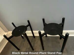 Black-Metal-Round-Plant-Stand-Pair