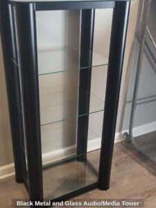 Black-Metal-and-Glass-Audio-or-Media-Tower