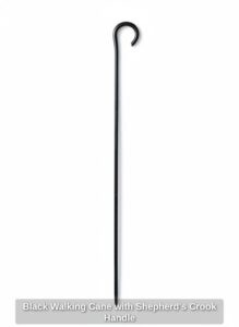 Black-Walking-Cane-with-Shepherds-Crook-Handle