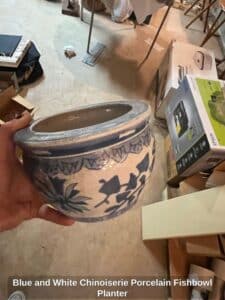 Blue-and-White-Chinoiserie-Porcelain-Fishbowl-Planter