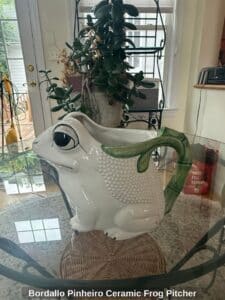 Bordallo-Pinheiro-Ceramic-Frog-Pitcher-second-image