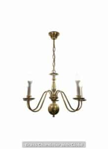 Brass-Chandelier-with-Globe