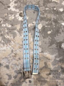 Calvin-Klein-Blue-Striped-Canvas-Grommet-Belt