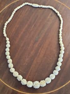Carved-Bone-Flower-Necklace