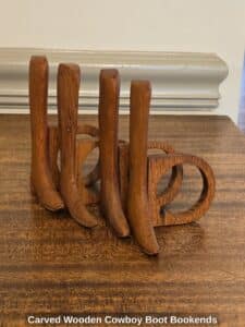 Carved-Wooden-Cowboy-Boot-Bookends-second-image