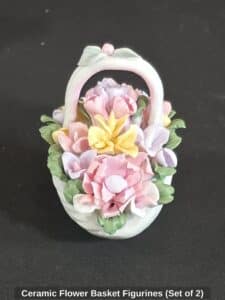 Ceramic-Flower-Basket-Figurines-Set-of-second-image
