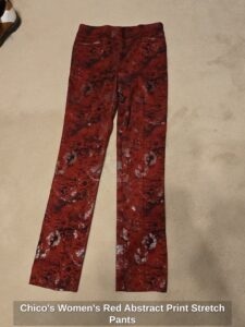 Chicos-Womens-Red-Abstract-Print-Stretch-Pants