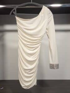 City-Studio-One-Shoulder-Glitter-Ruched-Dress-with-Rhinestone-Cuff