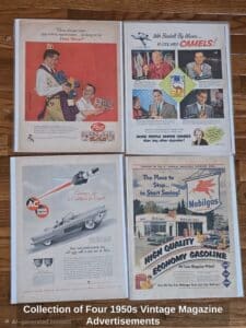 Collection-of-Four-s-Vintage-Magazine-Advertisements