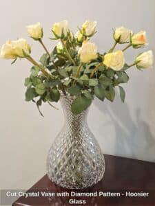 Cut-Crystal-Vase-with-Diamond-Pattern-Hoosier-Glass