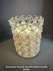 Decorative-Crystal-and-Wire-Mesh-Candle-Holder