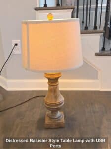 Distressed-Baluster-Style-Table-Lamp-with-USB-Ports
