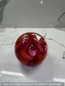 Elite-Las-Vegas-Souvenir-Art-Glass-Paperweight