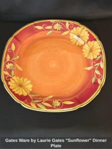 Gates-Ware-by-Laurie-Gates-Sunflower-Dinner-Plate