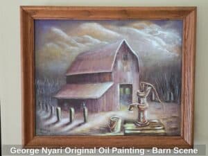 George-Nyari-Original-Oil-Painting-Barn-Scene