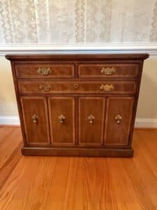 Georgian-Style-Walnut-Burl-Writing-Cabinet