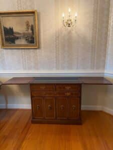 Georgian-Style-Walnut-Burl-Writing-Cabinet-third-image