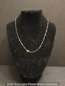 Gold-Tone-Lotus-Flower-Station-Necklace