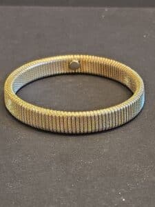 Gold-Tone-Mesh-Link-Bracelet-with-Magnetic-Clasp