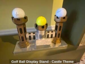 Golf-Ball-Display-Stand-Castle-Theme