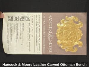 Hancock-Moore-Leather-Carved-Ottoman-Bench-third-image