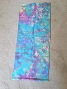 Hand-Dyed-Silk-Scarf-with-Abstract-Turquoise-Purple-and-Yellow-Pattern-Copy