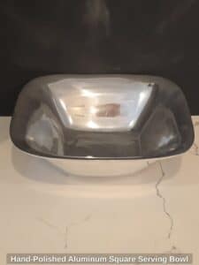 Hand-Polished-Aluminum-Square-Serving-Bowl