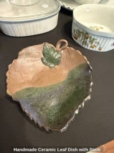 Handmade-Ceramic-Leaf-Dish-with-Stem