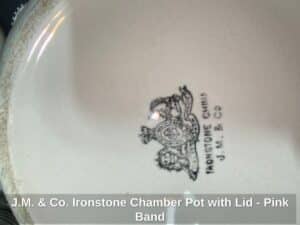 J.M.-Co.-Ironstone-Chamber-Pot-with-Lid-Pink-Band-second-image