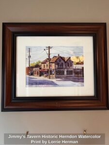 Jimmys-Tavern-Historic-Herndon-Watercolor-Print-by-Lorrie-Herman