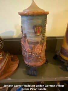 Johann-Gunter-Walldurn-Baden-German-Village-Scene-Pillar-Candle
