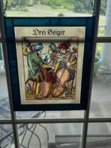 Jost-Amman-Drei-Geiger-Stained-Glass-Panel