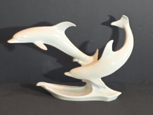 Kaiser-W.-Germany-Porcelain-Dolphin-Figurine-