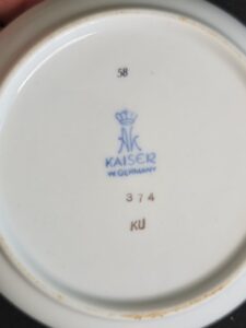 Kaiser-W.-Germany-Porcelain-Plates-with-Floral-Motifs-Set-of-third-image