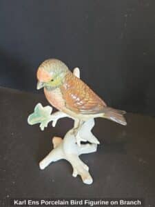 Karl-Ens-Porcelain-Bird-Figurine-on-Branch