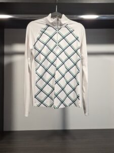 Lady-Hagen-Womens-Plaid-Quarter-Zip-Golf-Pullover