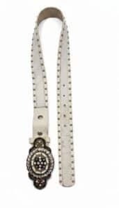 Leatherock-White-Leather-Rhinestone-Belt