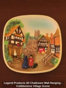 Legend-Products-D-Chalkware-Wall-Hanging-Cobblestone-Village-Scene