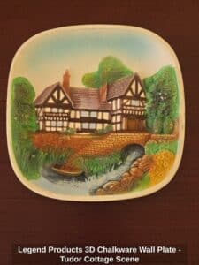 Legend-Products-D-Chalkware-Wall-Plate-Tudor-Cottage-Scene